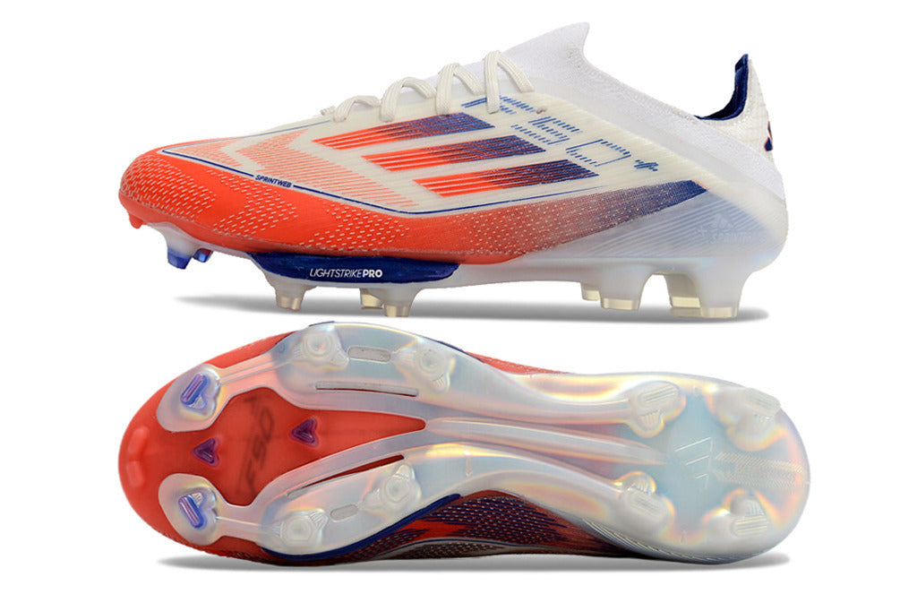 Adidas F50+ Elite FG Lightstrike pro Blanco Orange