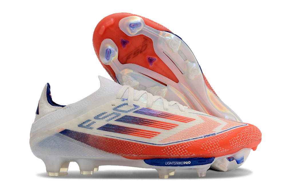 Adidas F50+ Elite FG Lightstrike pro Blanco Orange