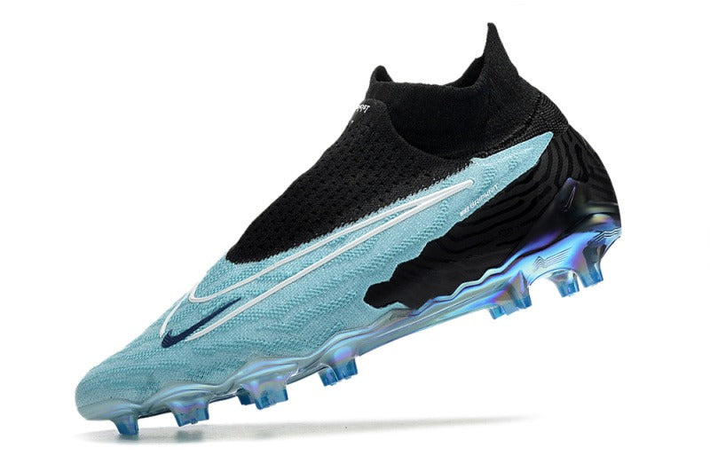 Nike Phantom GX Elite DF FG Negro Celeste