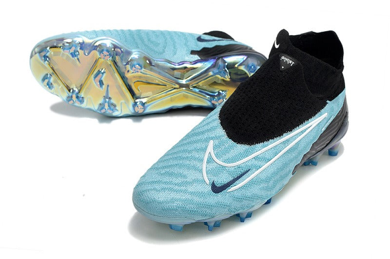 Nike Phantom GX Elite DF FG Negro Celeste