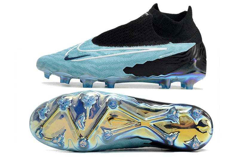 Nike Phantom GX Elite DF FG Negro Celeste