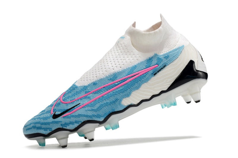 Nike Phantom- GX Elite SG Anti Clog DF Blanco Celeste