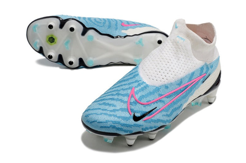 Nike Phantom- GX Elite SG Anti Clog DF Blanco Celeste